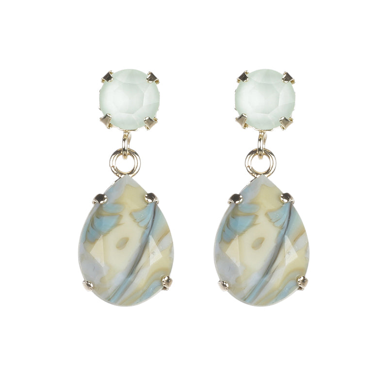 Facetted Droplet Earrings