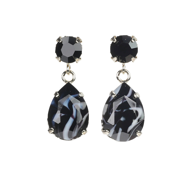 Facetted Droplet Earrings