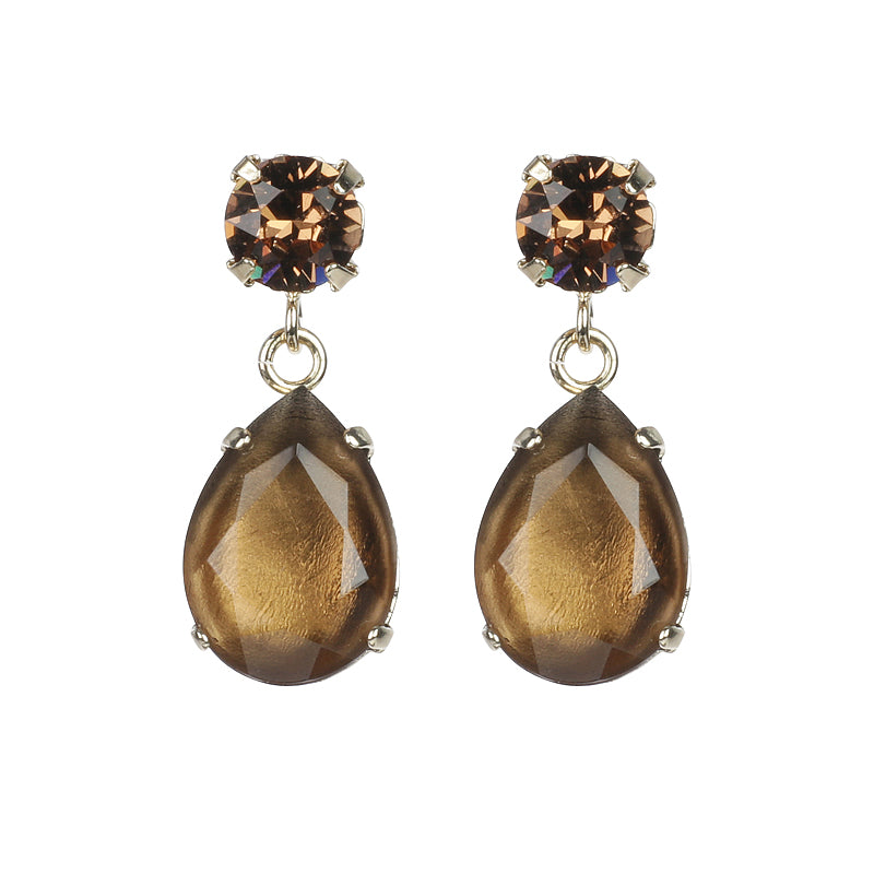 Facetted Droplet Earrings