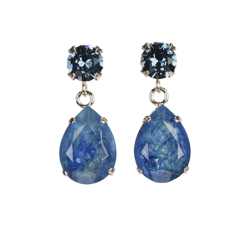 Facetted Droplet Earrings
