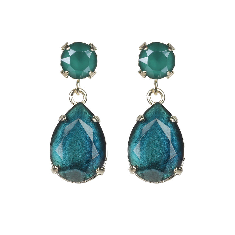 Facetted Droplet Earrings