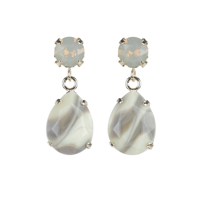Facetted Droplet Earrings