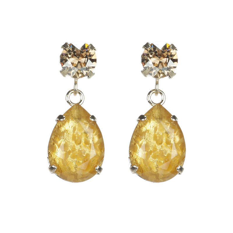 Facetted Droplet Earrings