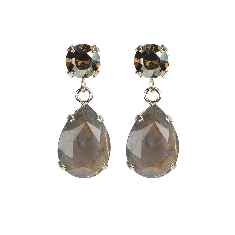 Facetted Droplet Earrings