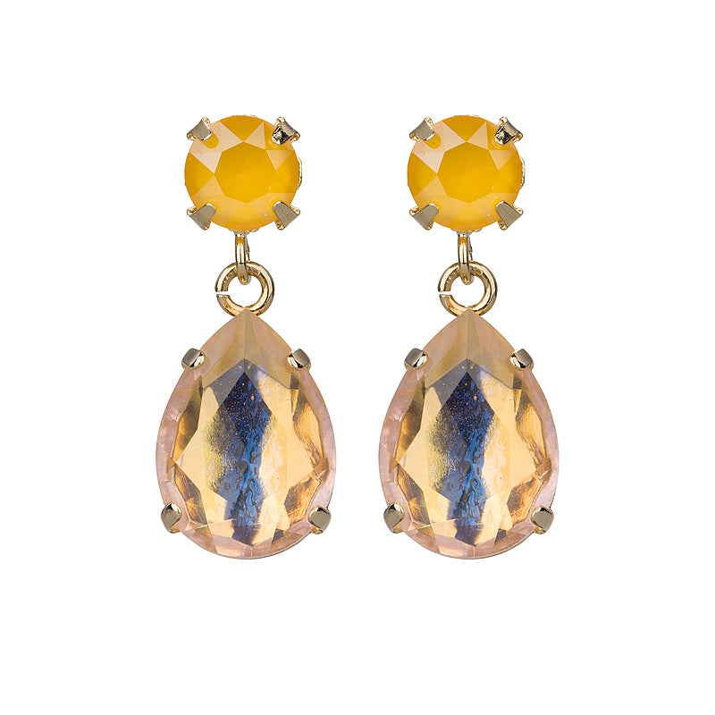 Facetted Droplet Earrings