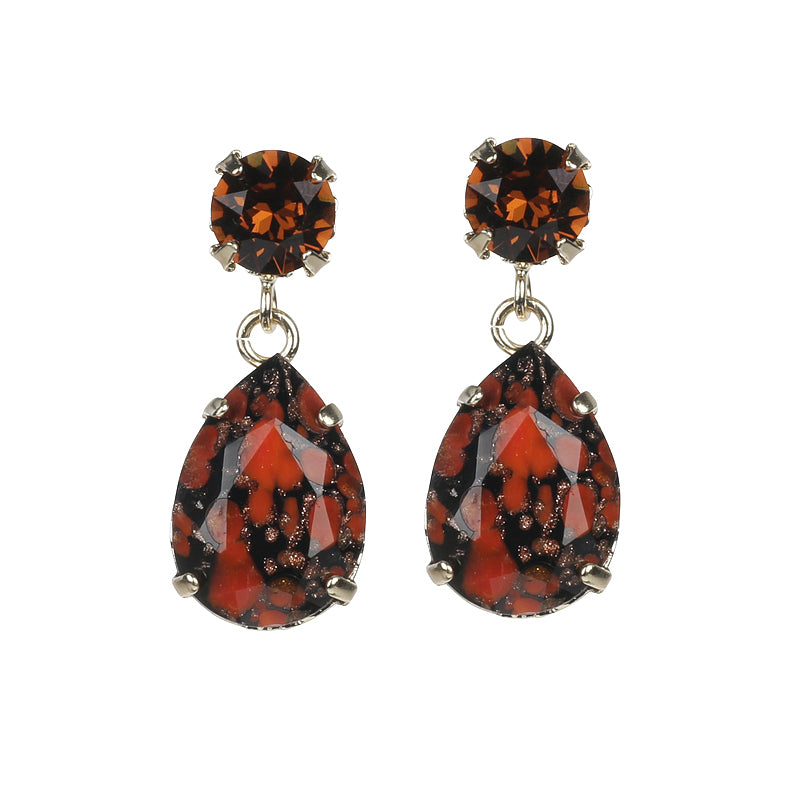 Facetted Droplet Earrings