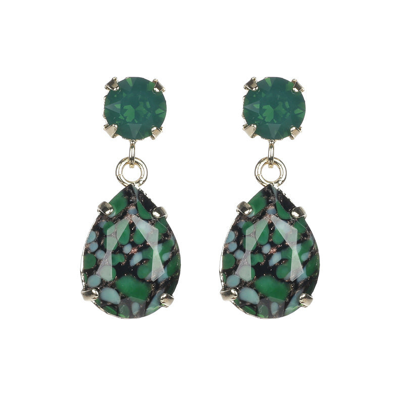 Facetted Droplet Earrings