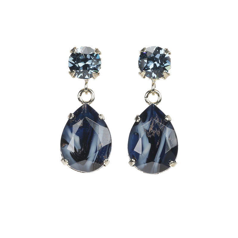 Facetted Droplet Earrings