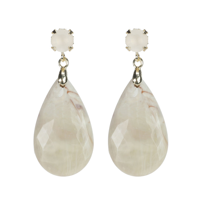 Facetted Drop Earrings