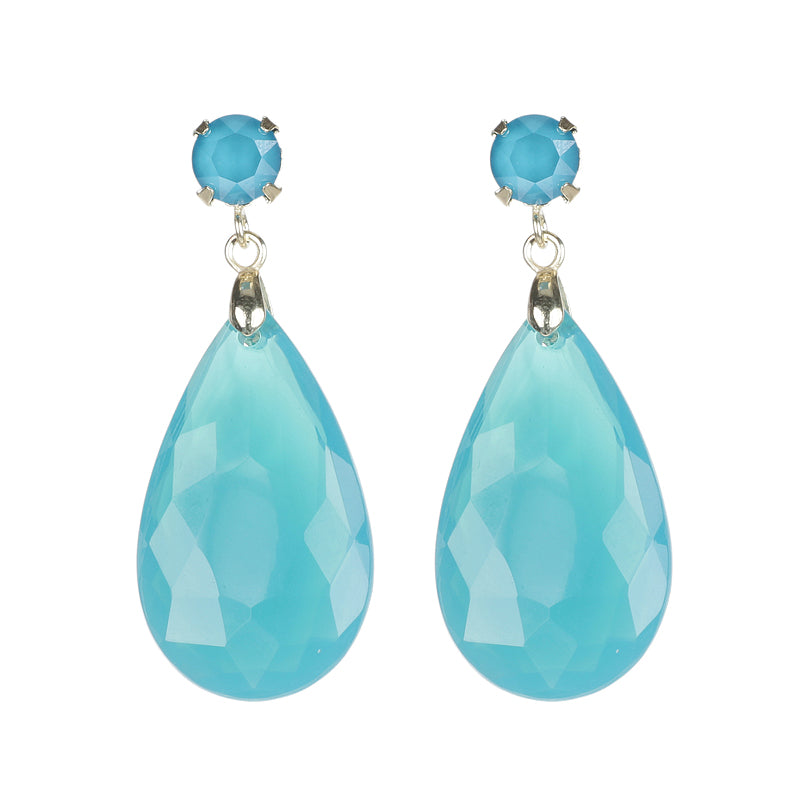 Facetted Drop Earrings