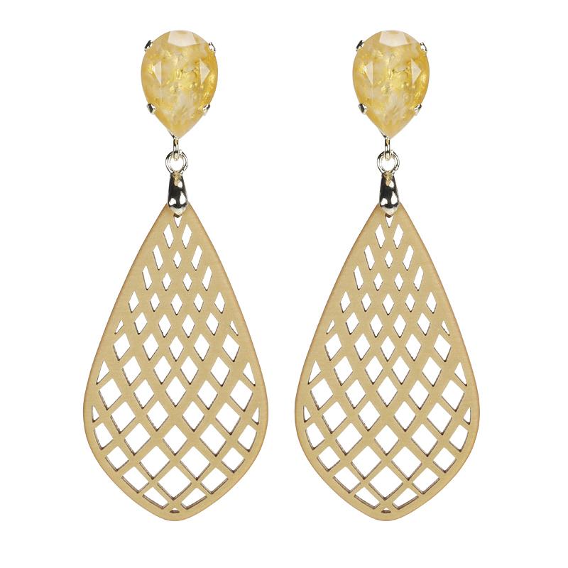 Lattice Teardrop Earrings