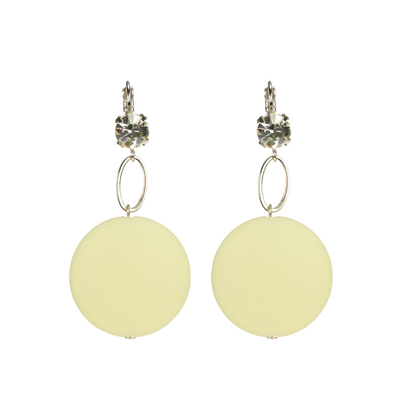 Disc Drop Earrings