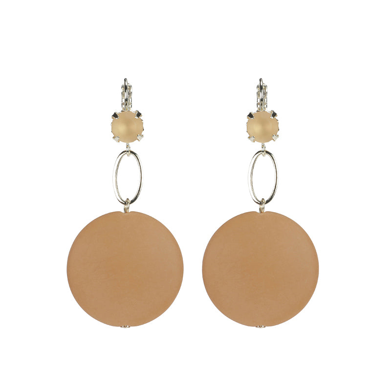 Disc Drop Earrings