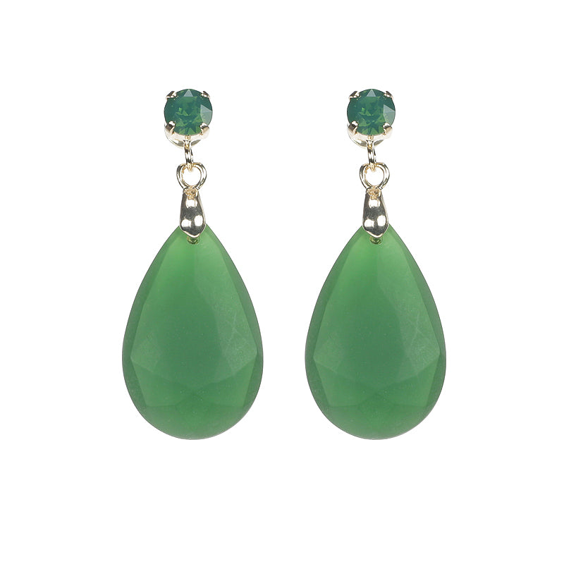 Faceted Drop Earrings
