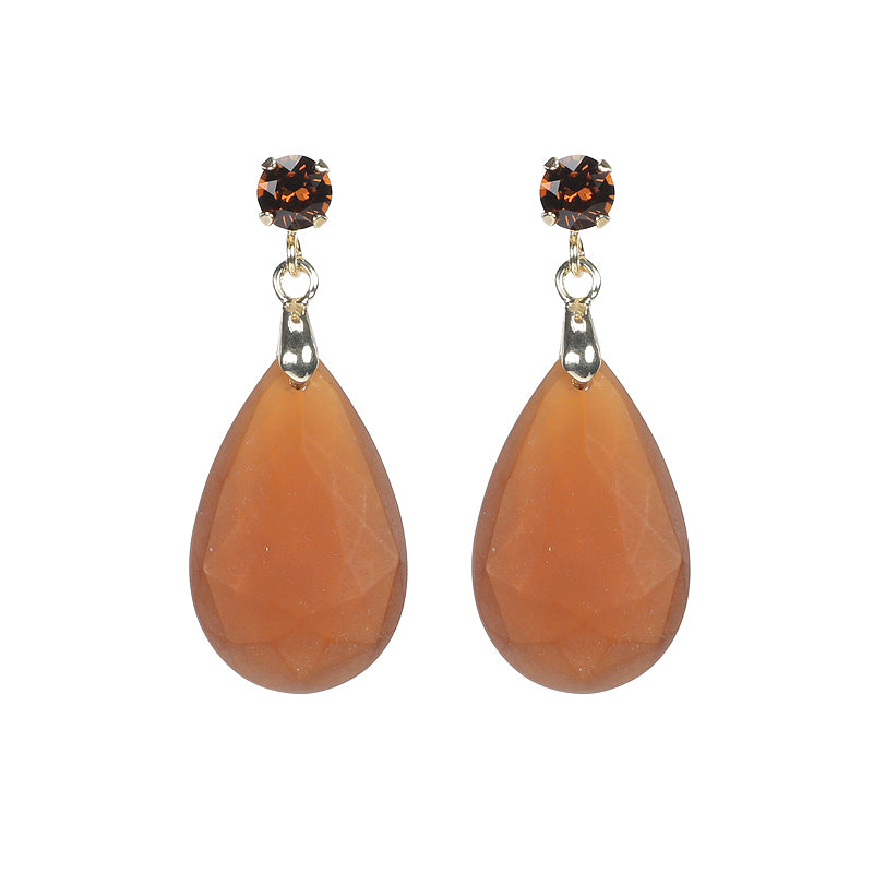 Faceted Drop Earrings