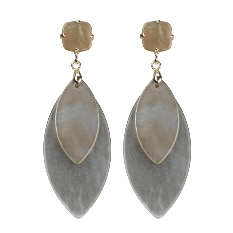 Double Leaf Earrings