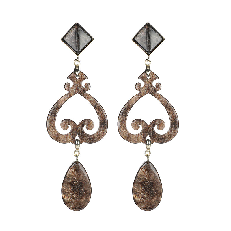 Scroll Drop Earrings