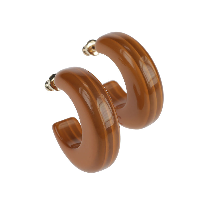 Marbled Chunky Hoops