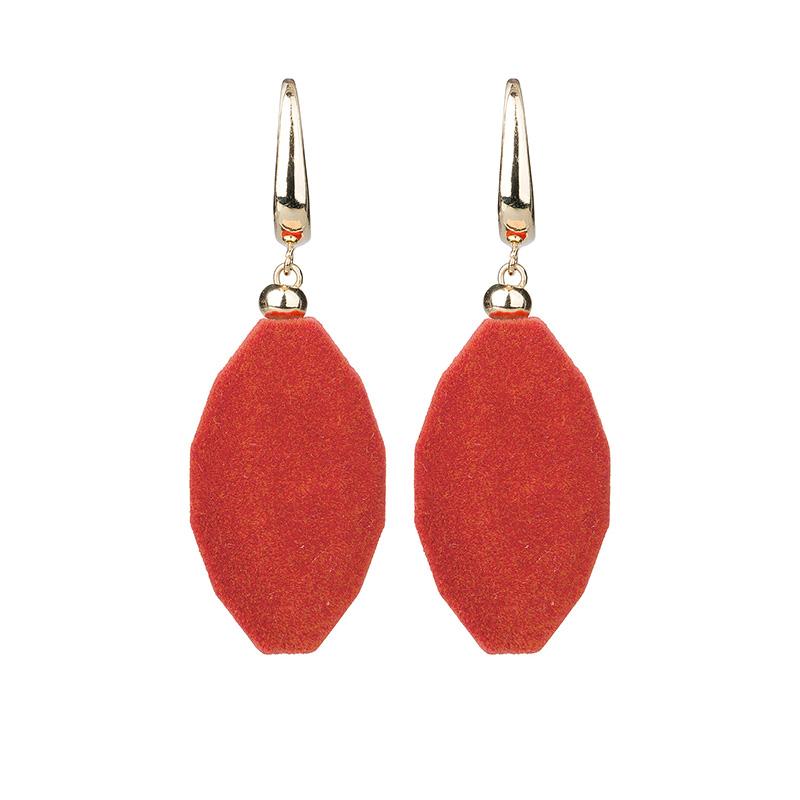 Funky Facetted Velvet Earrings