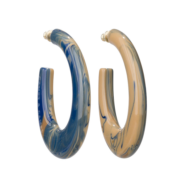 Agate Fantasy Statement Hoops