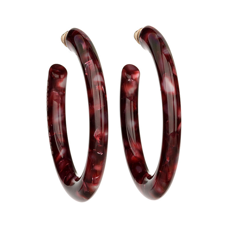 Resin Gem Hoops