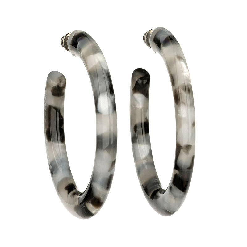 Resin Gem Hoops