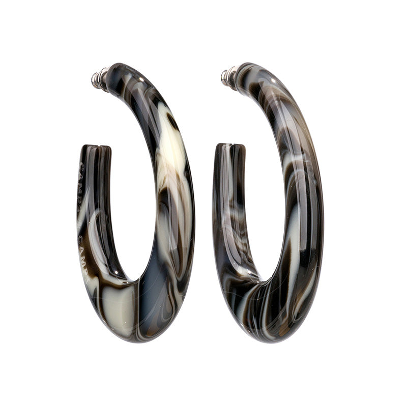 Agate Fantasy Statement Hoops