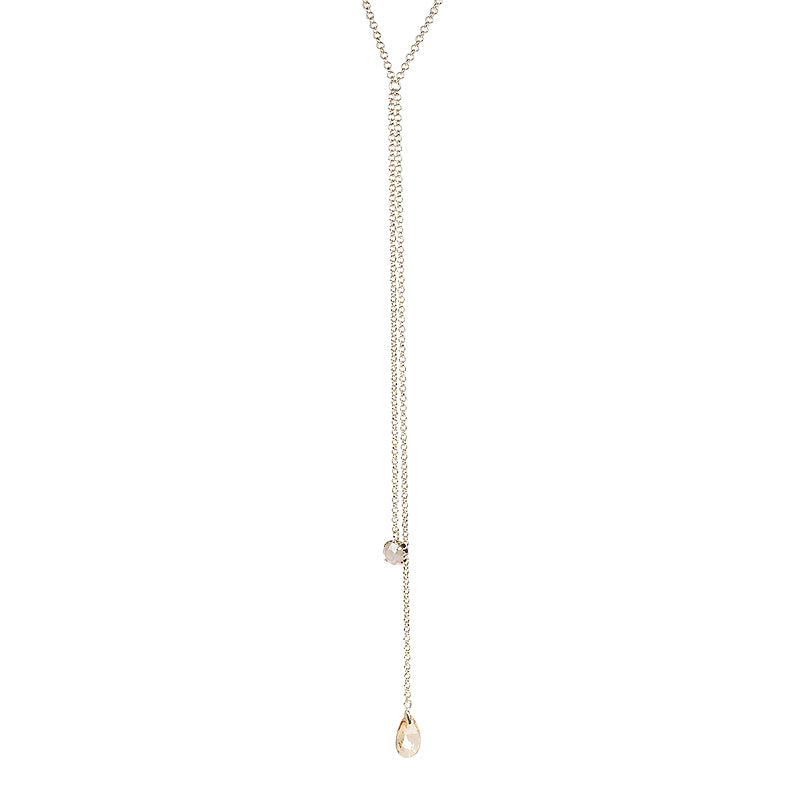 Swarovski Chained Drop Necklace