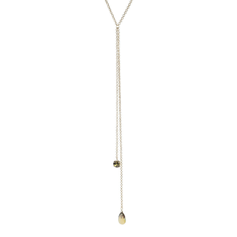 Swarovski Chained Drop Necklace
