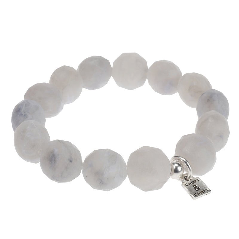 Misty Facetted Marble Bracelet