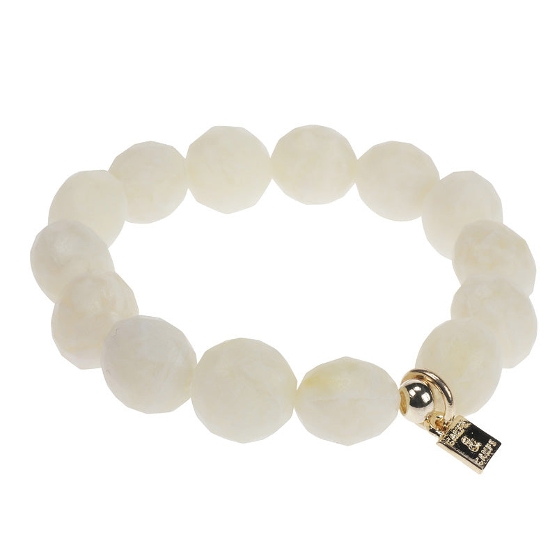 Misty Facetted Marble Bracelet