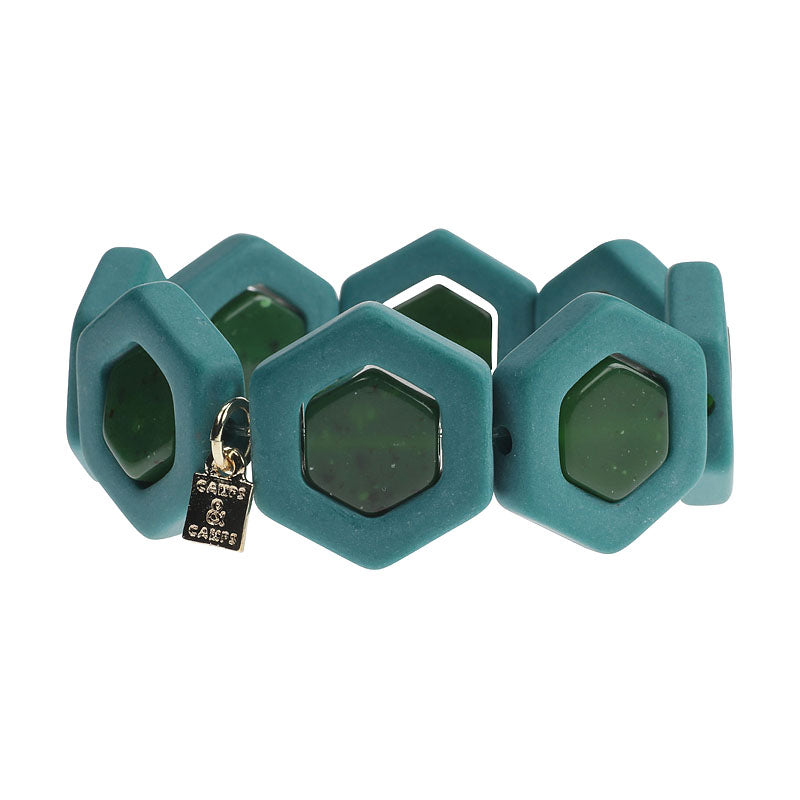 Framed Hexagon Bracelet