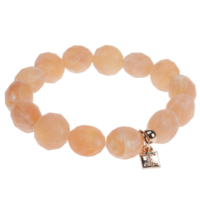 Misty Facetted Marble Bracelet