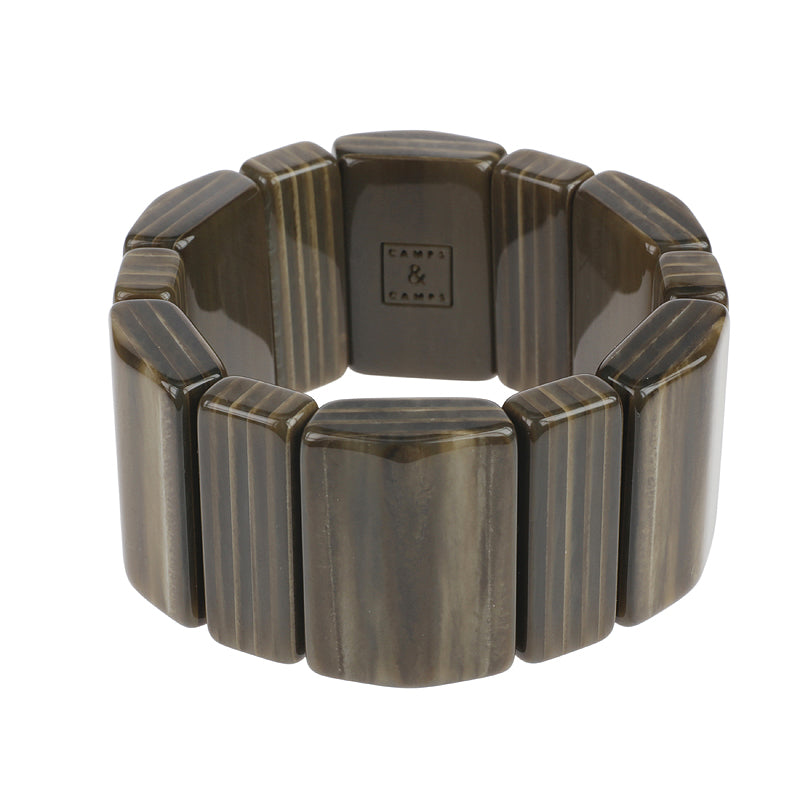 Ribbed Plate Bracelet