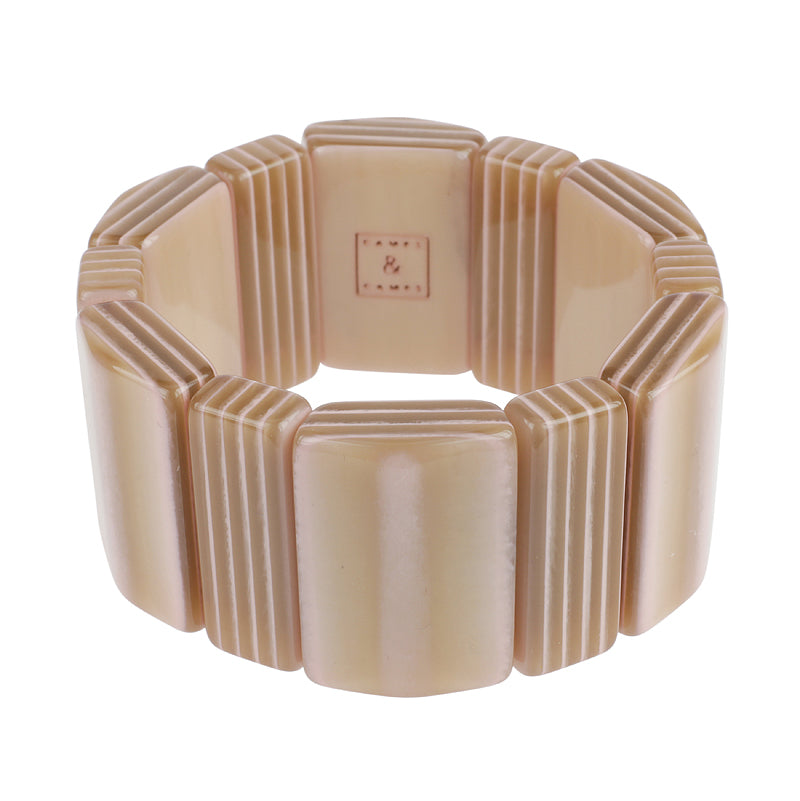 Ribbed Plate Bracelet