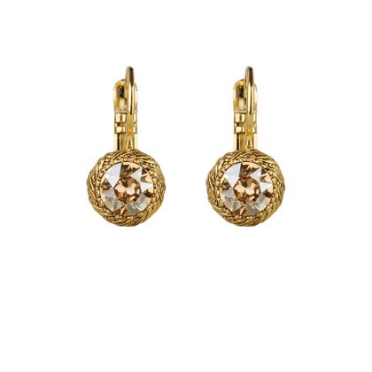 Gouden Swarovski oorbellen