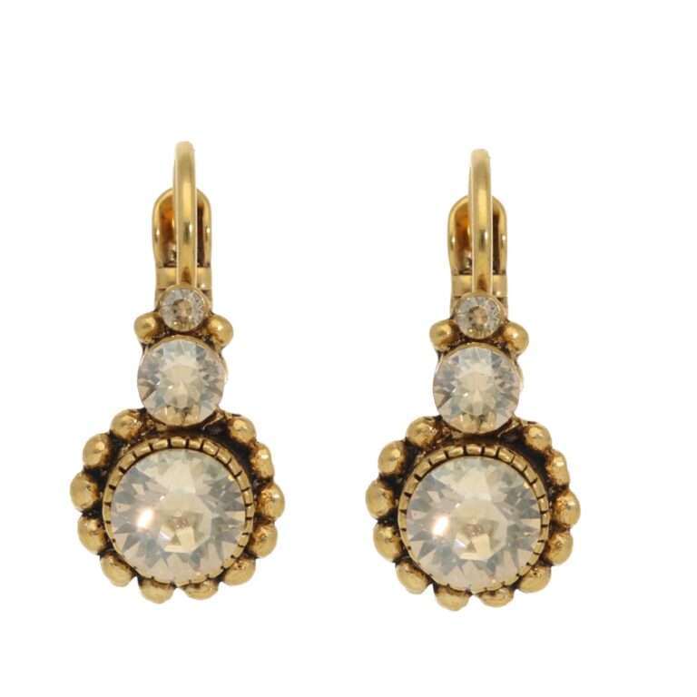 Gouden Swarovski oorbellen