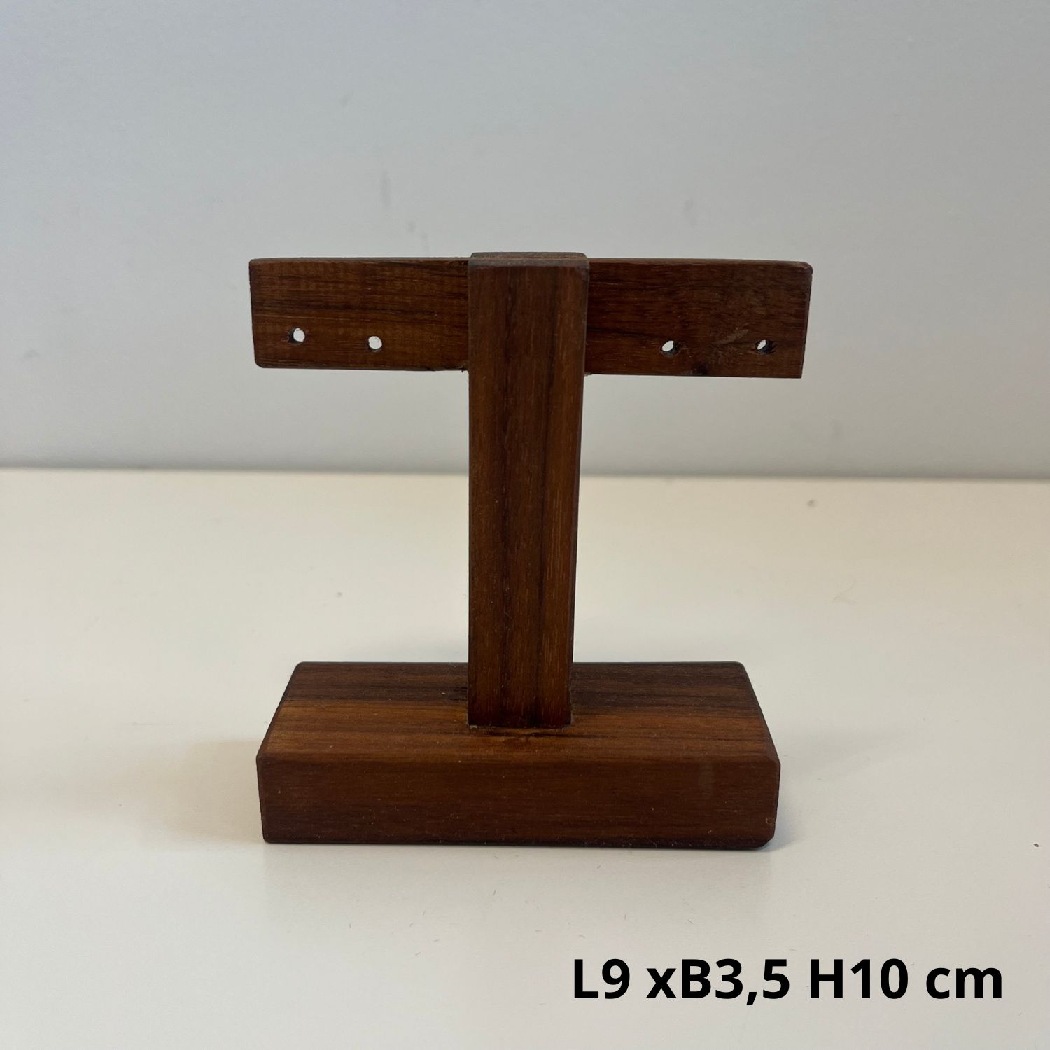 Hout rekje 2 paar oorbellen Hout rekje 2 paar oorbellen